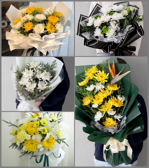 江苏南京雨花台区梅山街道梅岭社区白事花束代送
